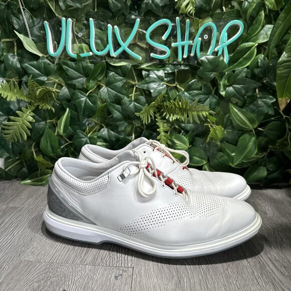 Nike Jordan ADG 4 'White Pure Platinum' Golf Shoe DM0103-105 VNDS Mens Size 12 - Picture 1 of 9
